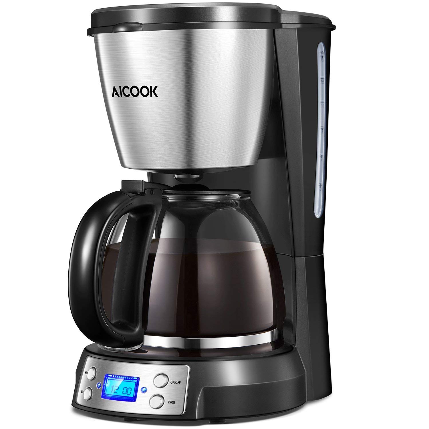 Display mit Zeitanzeige Filterkaffeenaschine 1500ML Wassertank für 25,55€ 