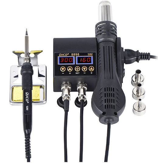 2 in 1 750W digitale Lötstation mit LCD-Digitalanzeige
