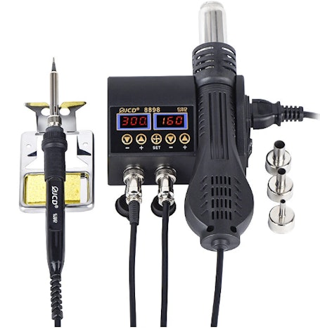 2 in 1 750W digitale Lötstation mit LCD-Digitalanzeige