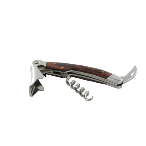 Design Kellnermesser Mammut® Korkenzieher Flaschenöffner mit Pakkaholzgriff