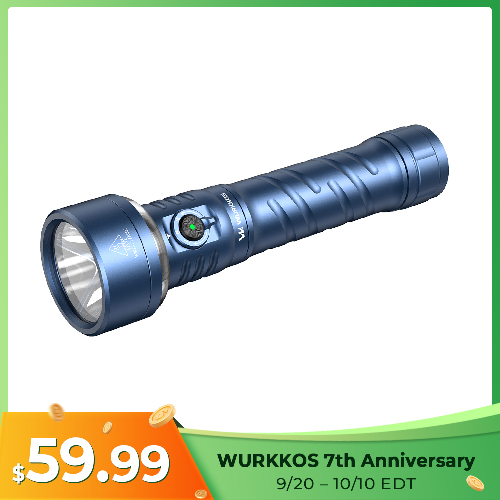 Wurkkos TS27 | 3200LM Multi-Mode Flashlight with Lantern &amp; RGB, 845m Throw, 3000–6000K CCT, 300-Hour Runtime, Power Bank