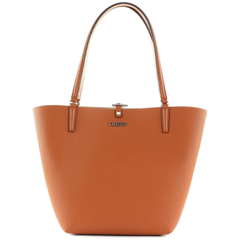 Guess Alby Toggle Tote cognac/rosegold mit 18,61€ Preisnachlass