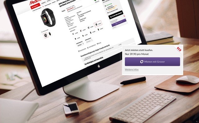 Die Media Markt Mietwochen sind ein Kooperationsangebot mit Grover.