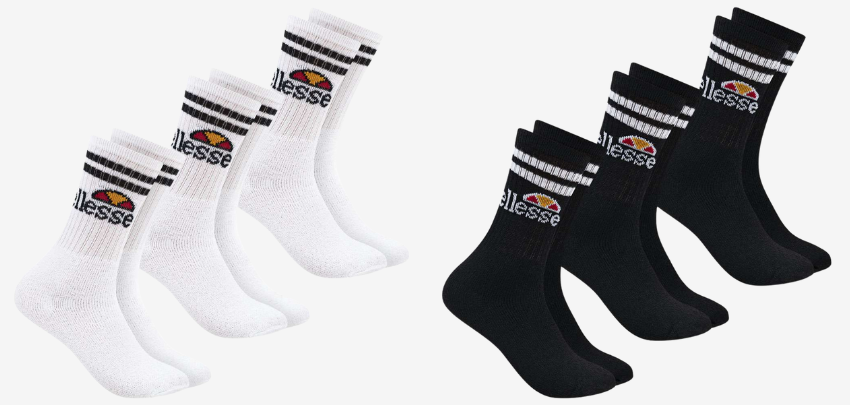 3er-Pack Ellesse Vulloni Socken für 5€ + Versand - in Größe 39 bis 46 