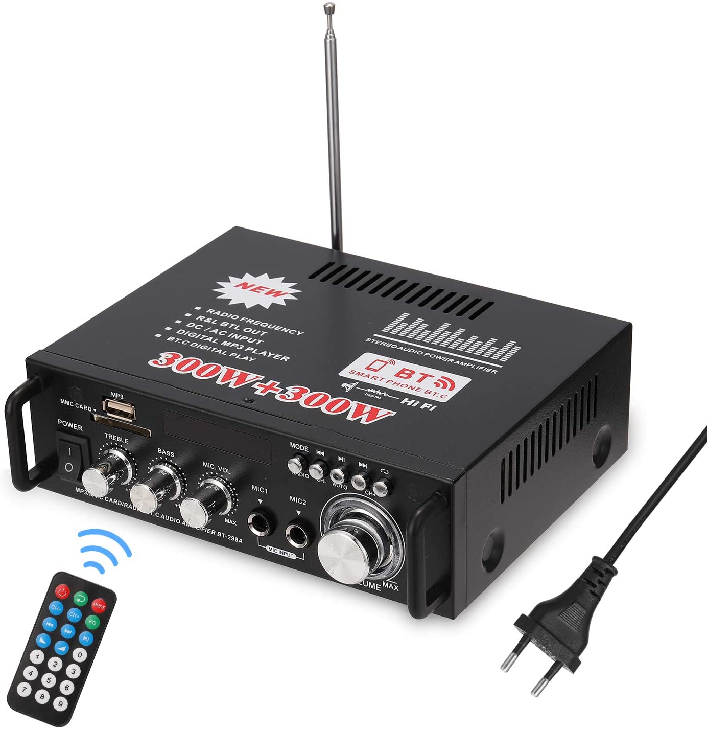 Display HiFi Audio Stereo Leistungsverstärker