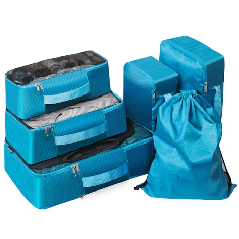 6tlg. Kleidertaschen&Kofferorganizer in 2 Farben für je 13,79€