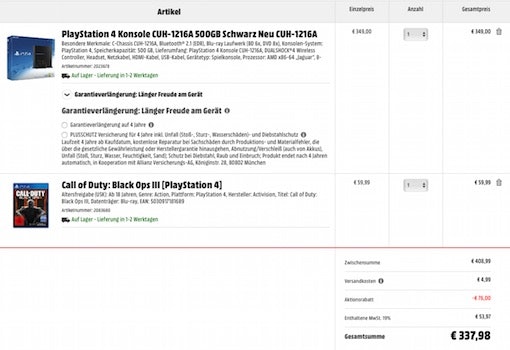 Playstation 4 im Angebot