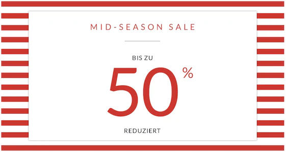 Mid Season Sale bei Tom Tailor - bis zu 50% Rabatt + weitere 10% durch Gutscheincode
