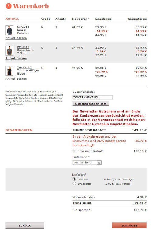 25% Rabatt auf Alles bei dress-for-less  *UPDATE*