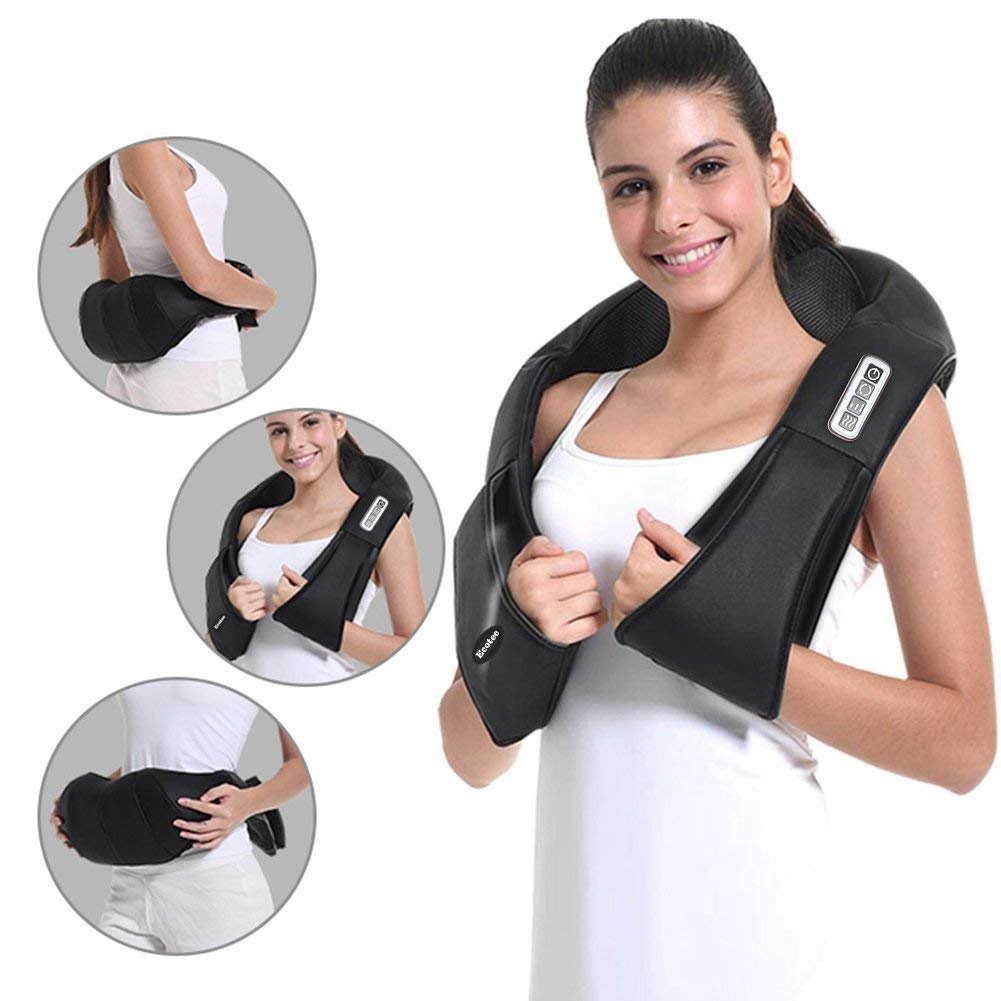 Shiatsu Nacken Massagegerät für Schulter, Rücken, Nacken mit Wärmefunktion 