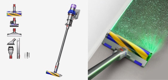 Dyson V15 Detect Fluffy für 499€ - kabelloser Staubsauger mit Lichtstrahl, 60 min Akku-Laufzeit