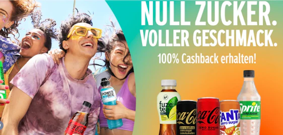 Eiskalte Erfrischung für lau! 🥤 Coca-Cola zuckerfrei Sortiment gratis testen dank Cashback-Aktion 🧊