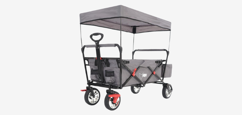 Bollertage mit 30% Rabatt! Fuxtec FX-CT500 für 110€ – faltbarer Bollerwagen mit UV-Sonnenverdeck