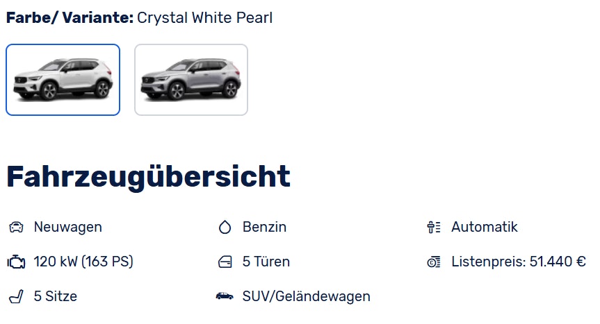 1749197195188 Volvo XC40 B3 Plus Dark DCT in der Finanzierung