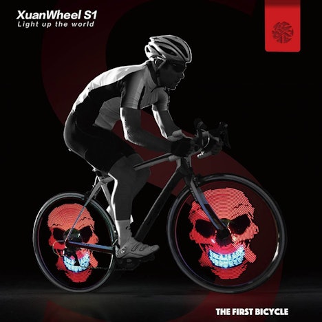 NUR 23,99€ für LED RGB Fahrradreifen Beleuchtung Bluetooth APP