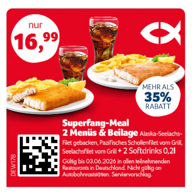 Nordsee Coupons Superfang Meal