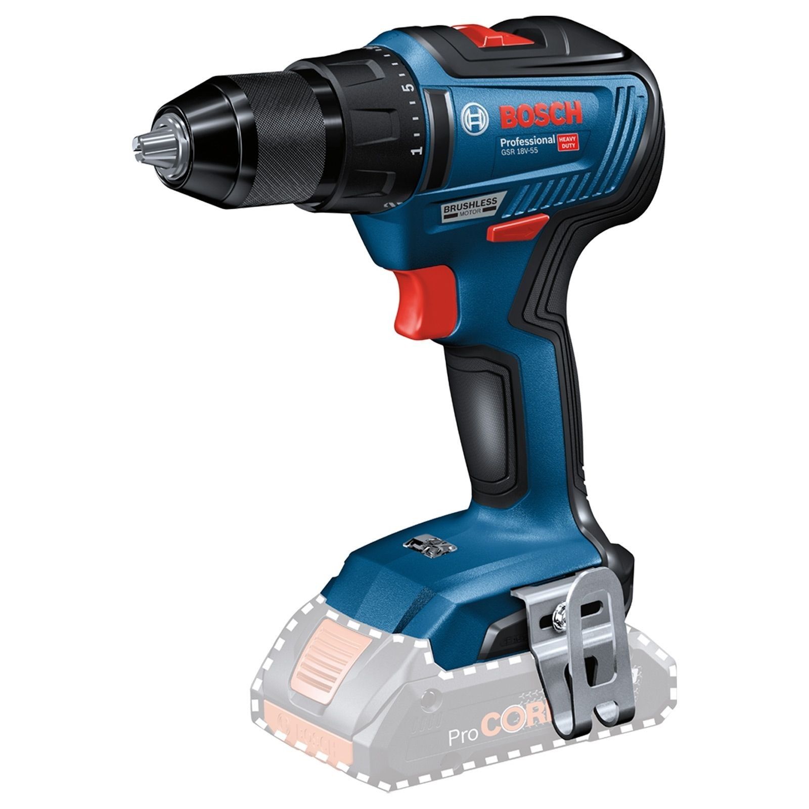 Bosch Akku-Bohrschrauber GSR 18V-55 Solo für nur 69,80 EUR inkl. Versand