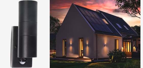 LED's Light Calabar GU10 für 31€ - Außenwandleuchte, Sensorsteuerung, Edelstahl-Finish