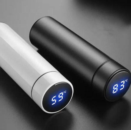 IPRee 500ml Vakuumthermosflasche mit LCD-Temperaturanzeige