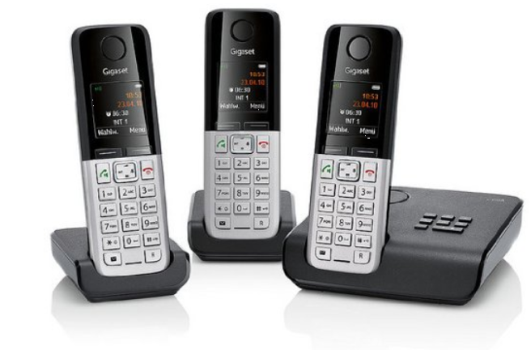 Gigaset C300A Trio in schwarz/silber für 70€ – gute Allround-Schnurlos-DECT-Telefone mit Anrufbeantworter