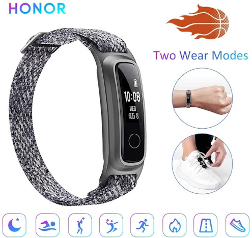 HONOR Band 5 Sport Fitness smart Armband Basketball-Überwachungsfunktion Zwei Arten zu tragen Bluetooth 4,2 5ATM wasserdichte Smart Watch