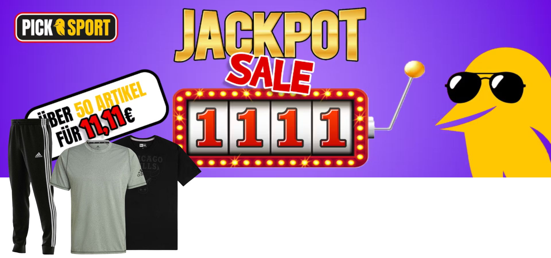 Jackpot-Sale 🤸‍♂️ Viele Teile nur 11,11€ bei Picksport - z.B. New Era Herren T-Shirt Team Chicago Bulls (11546155-001) für 11,11€