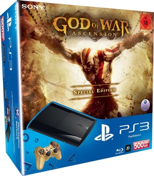 Sony PS3 Super Slim 500GB inkl. 2 Controllern + God of War Ascension für 199€