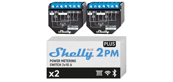 Shelly Plus 2PM für 40€ - Smart-Relais, Energieüberwachung, WLAN & Bluetooth