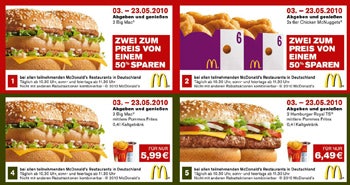 mcdonalds gutscheine
