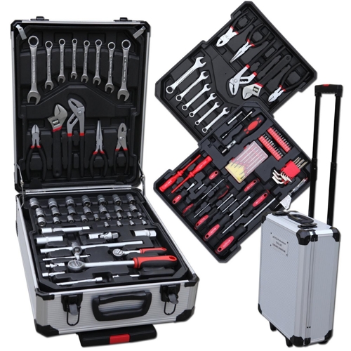 207 teiliger Werkzeugkoffer / Werkzeugkiste - Chrom Vanadium für 59,95€