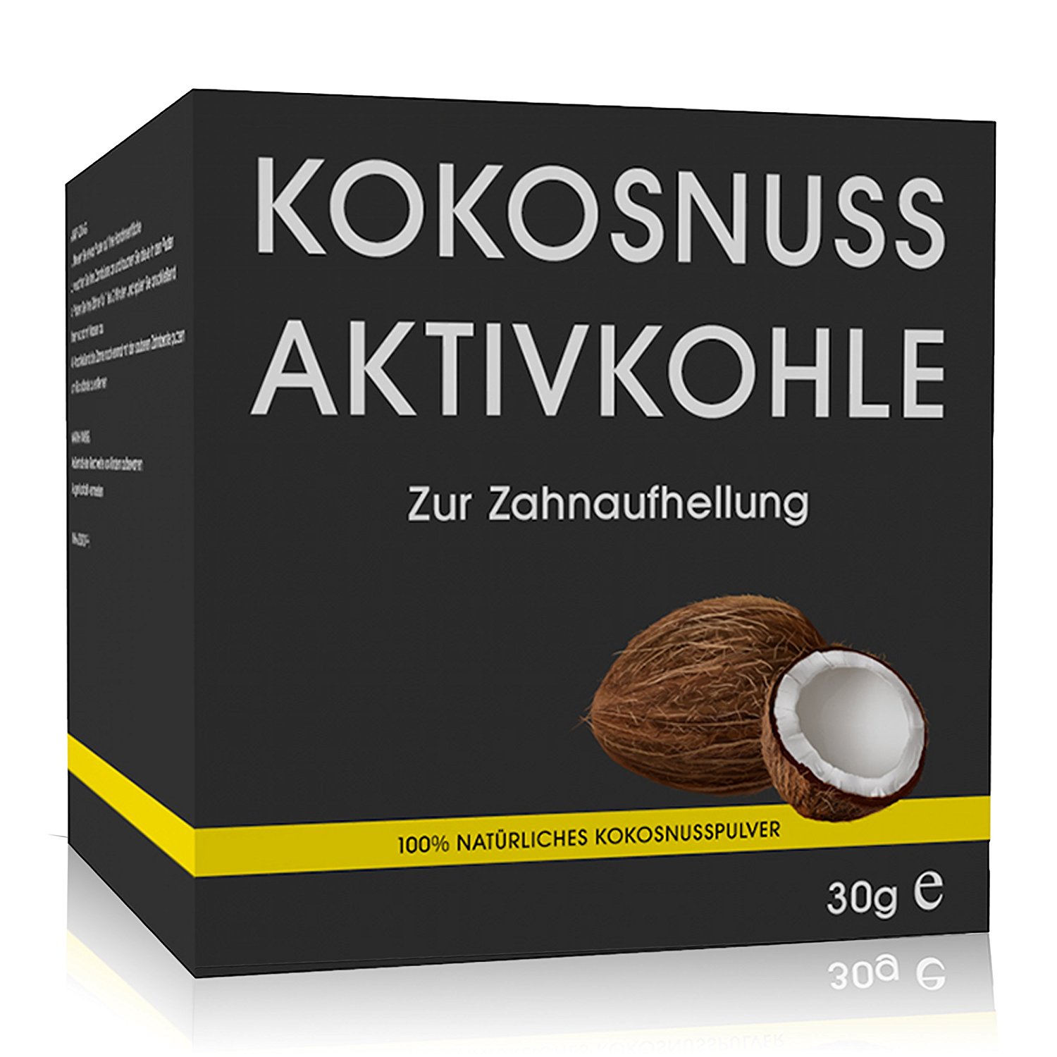 Amazon Tagesdeal: Natürliches Premium Kokosnuss Aktivkohle Pulver zur natürlichen Zahnaufhellung