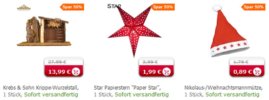 Vorsorge für Weihnachten 2014: 50% auf Weihnachtsartikel bei Rossmann Online - Lichterketten uvm. *UPDATE*