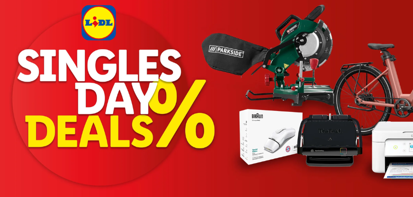 Lidl: Bis zu 62% Rabatt auf Singles' Day Deals - z. B. Grundig Saugroboter VCR 2330 für 75€