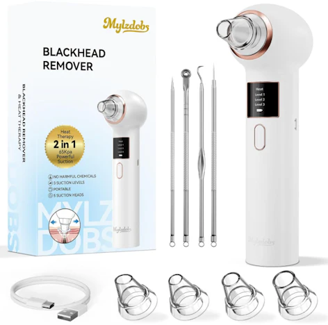 47% off Mitesserentferner Porenreiniger 3 Modi Vakuum die Gesichtsreinigung, Weiß