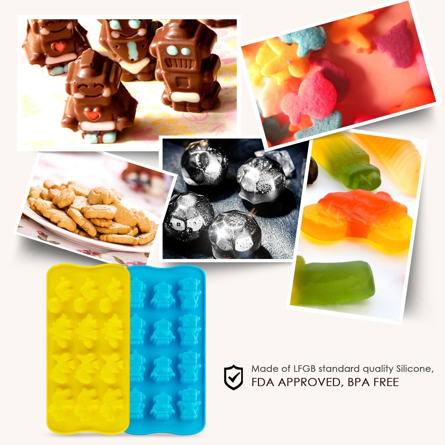 2 Set Schokoladenform Eiswürfelform Pralinenform Nur 4,98€
