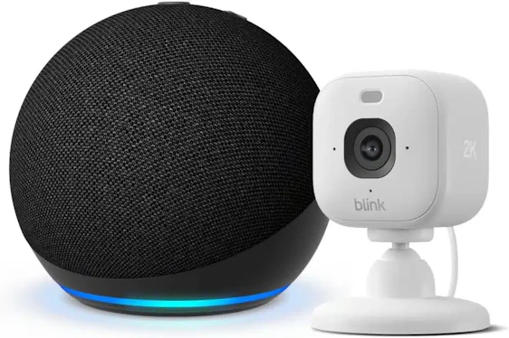 Echo Dot + Blink Mini 2K+ Bundle für 39,99 €