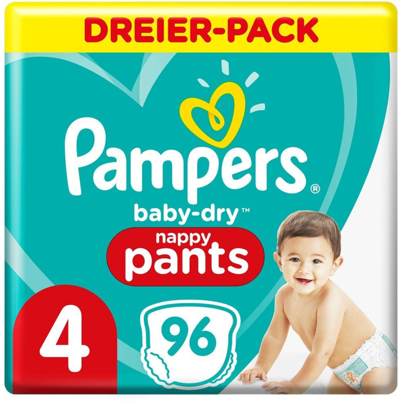 Pampers Baby Dry Pants Gr. 4 (9-15 kg) 96 St.: 22,48€ statt 37,90€