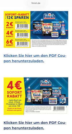 Finish Tabs für 7 Cent pro Stück