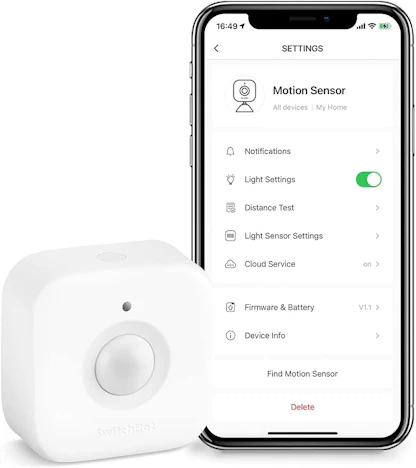 Nur heute! SwitchBot Smart Motion Sensor für 27€ - Smart Home Bewegungsmelder mit 110° Erfassungswinkel