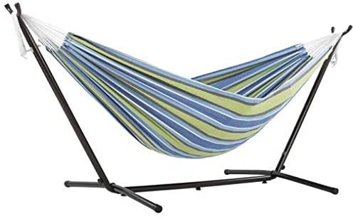 Bestpreis! Vivere Doppel Baumwolle 250cm für 61€ – Hängematte mit Gestell für bis zu 3 Personen