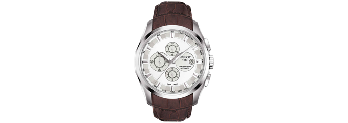 Tissot Couturier für 548€ - Herren-Chronograph, wasserdicht bis 10bar