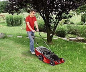 Einhell Elektro Rasenmäher GC-EM 1743 HW (1700 W, 43 cm Schnittbreite, 6-fache Schnitthöhenverstellung 20-70 mm, 52 l Fangbox, Highweeler)