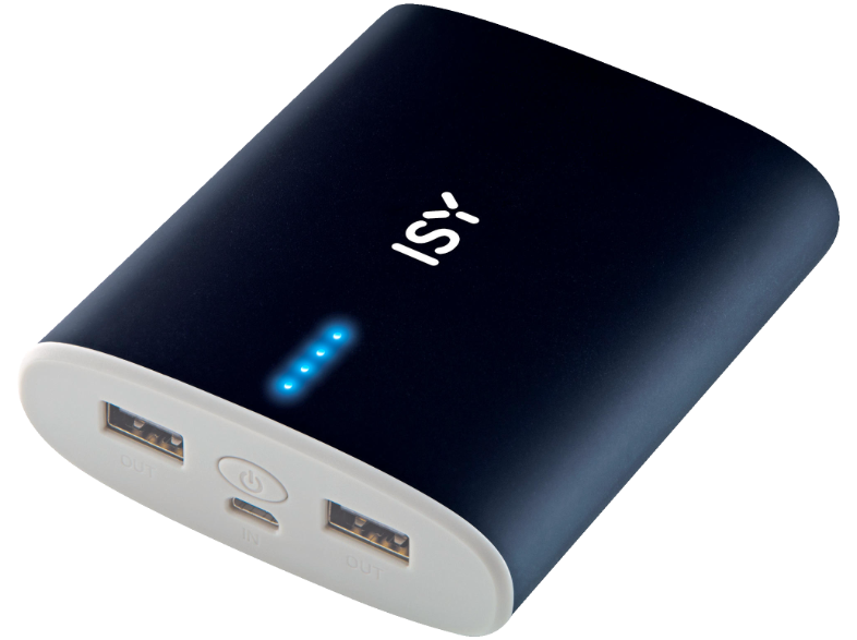 ISY Powerbank mit 10.000 mAh nur 10€ anstatt 20€