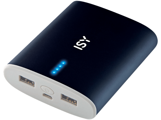 ISY Powerbank mit 10.000 mAh nur 10€ anstatt 20€