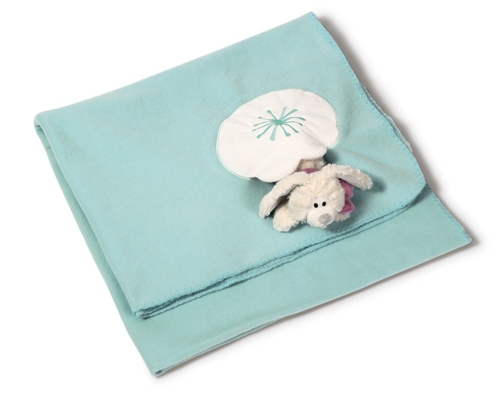 Preisfehler? Nici – Fleecedecke mit Plüschschneehase (110 x 180 cm) für 6,40€