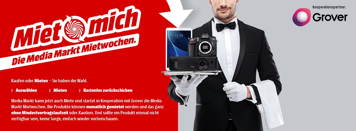 Die Media Markt Mietwochen sind ein neuer Service von Media Markt
