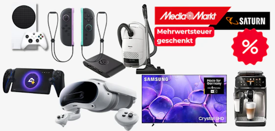 Nur bis Mitternacht 🤩 Mehrwertsteuer geschenkt bei Media Markt Saturn 🔥 z.B. NINJA Slushi Eismaschine nur 202€