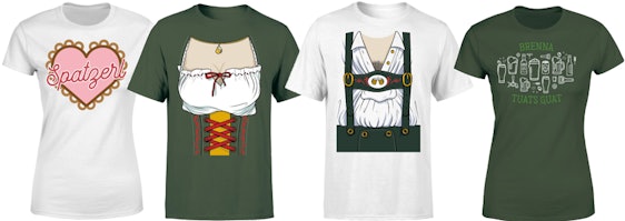 Shirts mit Oktoberfestmotiven für 11€ - in Damen- und Herrengrößen