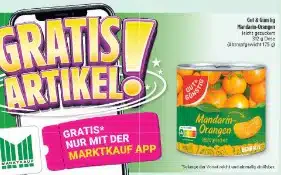 Marktkauf APP: Gut + Günstig Mandarin-Orangen gratis (ab 20.07.)