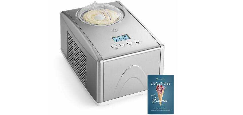 Springlane Emma für 139€ - 1,5 l Eismaschine mit Kompressor